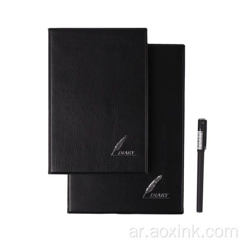 PU Leather Notebook Binder Hardcover Tectionization Transfer